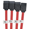 Miniatyrbillede 3 af 5: Rød 0,5 m Mini Sas 36p 8087 Sff-8087 Til 4 Sata Splitter Kabel Forward Breakout Adapter Til Pc Computer Server Tilbehør