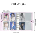 Miniatyrbild 2 av 5: 200 fickor Photo Binder Album, Kpop Mini Photo Card Pocket Book, 3 tums små fotokort för att samla bilder Lila