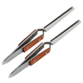 Miniatyrbillede 2 af 2: 2 stk. rustfrit stål neglformnings pincet neglkunst clips bærbar negl klemme clips neglkunst pincet
