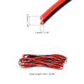 Miniatyrbillede 4 af 5: 10 meter 22AWG elektrisk ledning, 2-leder sort rød ledningskabel, forlængerledning, til bil LED-stribe lys