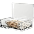 Miniatyrbillede 1 af 5: Klar akryl Q-tip holder til badeværelset