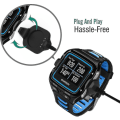 Miniatyrbillede 4 af 5: Oplader Dock Kompatibel Med Garmin Forerunner 920xt, Usb Data Synkronisering Oplader Cradle Dock Oplader Med 1m Opladerkabel