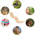 Miniatyrbillede 6 af 6: 2 stk. Træ Hamster Stige Bro Lille Dyr Klatring Trappe Bøjelig Rotte Bur Habitat Legetøj til Hamstere Jordegern og Andre Små Dyr