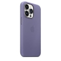 Miniatyrbillede 2 af 3: Læder Telefon Etui Til Iphone 13 Pro Læder Etui Med Magsafe Wisteria