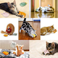 Miniatyrbild 2 av 5: Catnip Leksaker, Inomhus Kattleksaker med Rassel, Plysch Kattleksaker, 6-Pack