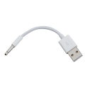 Miniatyrbillede 1 af 5: Usb-opladerdatakabel 3,5 mm synkroniseringslydkabel til Ipod Shuffle 3. og 4. generation