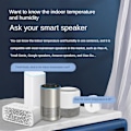 Miniatyrbilde 5 av 5: Tuya Smart Home ZigBee Temperatursensor og fuktighetssensor Innendørs termometermonitor Fungerer for Alexa Smart Life White