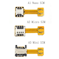 Pikkukuva 1 / 4: Hybrid Dual Micro Nano Sim-korttisovitinmuunninlaajennus SD-paikka Android Shytmv A1