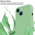 Miniatyrbillede 4 af 6: Praktisk kæde til Apple iPhone 13 MINI silikonebeskyttelse med justerbar snorhalsbånd LIQUID LIGHT GREEN iPhone 13 MINI
