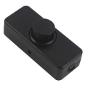 Miniatyrbillede 1 af 4: 3-100w 220-240v LED roterende lysdæmper til glødepærer, halogenlamper, justerbar LED-armatur, sort -aa
