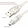 Miniatyrbild 2 av 5: USB hane till Firewire IEEE 1394 4-polig hane iLink adapterkabel för Sony DCR-TRV75E DV