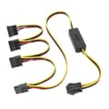 Miniatyrbillede 1 af 5: Bundkort CPU 4-benet til SATA harddisk strømkabel 12V Multicolor
