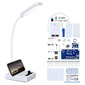 Miniatyrbillede 2 af 5: Loddeøvelseskit LED-skrivebordslampe med justerbar lysstyrke, DIY elektroniske loddeprojektsæt As Shown