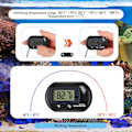 Miniatyrbillede 4 af 5: Akvarie Termometer Digital LCD Vandtermometer med Probe og Sugeskål Vandtemperatur Termometer til Fisketank Akvarium