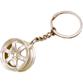 Miniatyrbillede 1 af 6: 3D Hjul Fælg Nøglering Nøglering Hjulnav Nøglering Nøgleholder Kæde Auto Tilbehør Del Model Nøglering Nøglering Metal Nøglering Vedhæng