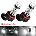Pikkukuva 2 / 5: 2 x H8 H9 H11 6000k Valkoinen 100w Suuritehoinen LED-sumuvalopolttimo