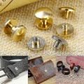 Miniatyrbilde 2 av 5: 10x Arc Belt Screw Leather Craft Chicago Nail Brass Solid Rivet Stud Head 4-10mm 10mm