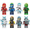Pikkukuva 2 / 5: Ninja-sarjan moottoripyöräkilpailu 8 mallia 1 sarja lasten koottu rakennus B colour 1 Set