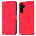 Pikkukuva 1 / 5: Samsung Galaxy A55 5G nahkakotelo lompakkopuhelinkotelo magneettilukolla Red