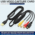 Pikkukuva 2 / 5: USB Video Capture to Digital Converter USB 2.0 Video Audio Capture Card TV DVD Tukee Windows-järjestelmää Black