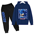 Miniatyrbilde 1 av 9: Barn og tenåringer Sonic The Hedgehog hettegenser og bukse Navy blue 9-10 years old/140cm