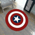 Miniatyrbillede 1 af 3: Captain America Skjold Rum Badeværelse Soveværelse Måtte Gulvtæppe Skridsikre Måtter