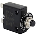 Miniatyrbillede 1 af 5: 125-250V AC 50V DC Trykknap Strømafbryder 25A Termisk Overbelastningsbeskyttelse L1 Manuel Reset Termisk Strømafbryder Black
