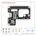 Pikkukuva 2 / 5: X1000 SSD -laajennuskortti 5 PCIE - M.2 NVMe 2242-2230 PCIe -oheislaitteelle Black