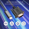 Miniatyrbillede 4 af 5: USB C til VGA-kabel 1,8 m, USB Type C til VGA-kabel, egnet til USB 3.1-enheder - Egnet til black