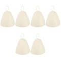 Miniatyrbillede 2 af 2: 8 stk. Filt Saunahue Tyknet Komfortabel Saunahue Badehue Letvægts Saunahue-yvan 6 pcs