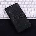 Miniatyrbilde 5 av 5: Etui til Oppo A74 4g Preget Lilje Flip Lommebok Premium PU Lærdeksel Med Kortholder Kompatibel Med Oppo A74 4g Black