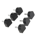 Pikkukuva 3 / 5: 3x3 paria korkokenkien kärjet, korjauspalat, korvaavat tapit, 14x14mm, musta