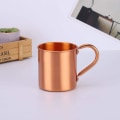 Miniatyrbilde 2 av 5: 420 ml ren kobbermugg Moskva Mule-mugg, kobbermugg for Moskva Mule, ren kobbercocktailkopp, restaurantbar kald drikkekopp 1Pcs