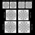 Miniatyrbilde 3 av 3: Tegne- og malingssett med gjenbrukbare Mylar Mandala-prikkede maler, maler og verktøy for DIY-håndverk