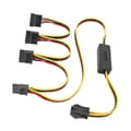 Miniatyrbillede 2 af 5: Bundkort CPU 4-benet til SATA harddisk strømkabel 12V Multicolor