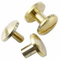 Miniatyrbilde 1 av 5: 10x Arc Belt Screw Leather Craft Chicago Nail Brass Solid Rivet Stud Head 4-10mm 6mm