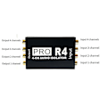Miniatyrbillede 4 af 5: RCA Audio Isolator 4CH Audio Støjreduktion Strøm Jord Loop Audio Isolator til Bil Audio Modifikation Black