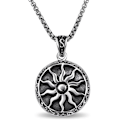 Pikkukuva 1 / 6: Kreikkalainen koru Aurinko Tähti Amuletti Ristiriipus Kaulakoru Miehille Vintage Suojajewelry, Onnenamuletti Ketjulla