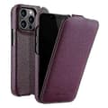 MELKCO Skyddsskal för iPhone 13 Pro Max, Äkta Läder+PC Vertikalt Flipfodral Multicolor Style B