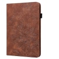 Miniatyrbillede 1 af 4: For Samsung Galaxy Tab S2 9.7 T810/t815 Blonder Blomster Reliefmønster Horisontal Flip Læderetui Med Holder & Kortspor & Tegnebog & Fotoramme Brown