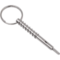 Miniatyrbilde 2 av 6: 2 stk. rustfrie fjærpinner i rustfritt stål 5x5mm 316 rustfritt stål hurtigutløserpinner båttungepinner for båttopp dekkhengsel