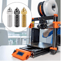 Miniatyrbillede 4 af 5: Dyser Kit 0,4 mm 3D-printer 4 stk. Hærdet stål dyse + 4 stk. Kobberlegering dyse + 4 stk. Messing dyser Kit til K1, K1 MAX Photo Color