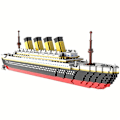 Miniatyrbillede 5 af 5: Byggeklods samlelegetøj Titanic Giant Dreng Pige Puslespil Krydstogtskib Model1878 Stk 607 pcs