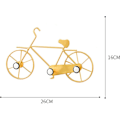 Miniatyrbillede 3 af 5: Cykel Frakke Stativ Vægmonteret Jern Krog, til Cykel Dekoration Til Entré Soveværelse Badeværelse Stue 2stk(guld)