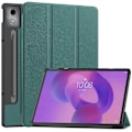 Miniatyrbillede 1 af 5: Til Lenovo Idea Tab Pro Etui Anti-Drop Læder Stand Tablet Cover - Grå Multicolor Blackish Green