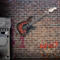 Miniatyrbild 5 av 5: Gitarrväggfäste Premium Kvalitet Akryl Gitarrfäste Med Skruvar, Repfri Gitarrvägg Hängare