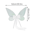 Miniatyrbillede 3 af 5: Halloween Cos Farverige Bue Fe Vinger White