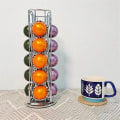 Miniatyrbilde 2 av 5: Kaffeputeholder for Vertuo Line Coffee Capsule Pods Holder Display Stand 20 kopper Oppbevaring Organizer Hyller Rack,A Silver