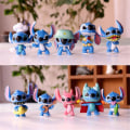 Pikkukuva 3 / 5: 10 kpl / set Lilo ja Stitch Figuurilelut Kakkupäälliset Kodinsisustuskoristeet Lapsille Aikuiset Lelut Lahjat