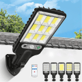 Miniatyrbilde 2 av 5: Solcelle Cob Led Pir Bevegelsessensor Lys Utendørs Hage Sikkerhetsvegg Gatelampe 616-1